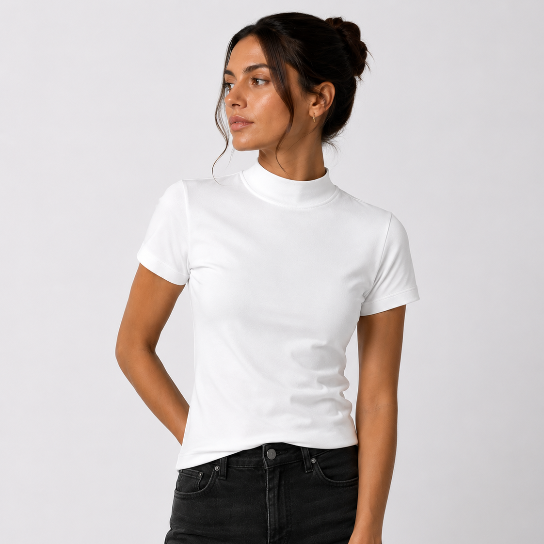 Basic Short Sleeve - Half Neck
